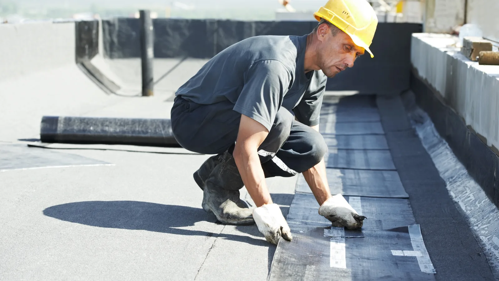 Commercial and residential flat TPO roof installation in Killeen, TX